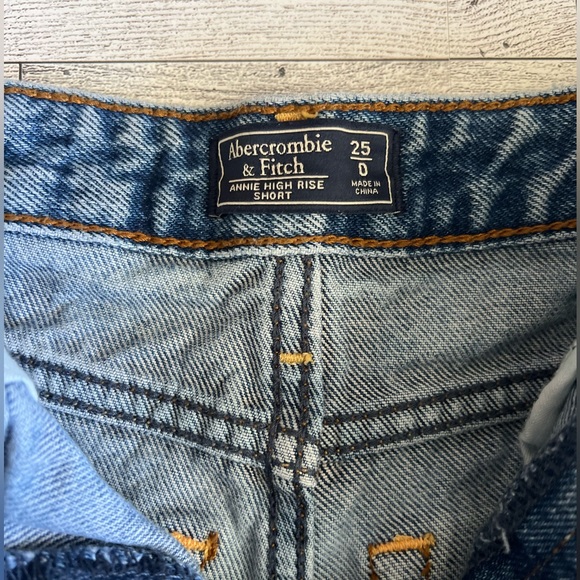 Abercrombie & Fitch Womens Distressed Jean Shorts - Picture 5 of 5